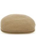 Kangol flat-brim baseball cap in wool felt with logo embroidery