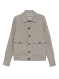 Eleventy button-fastening flap-pocket jacket