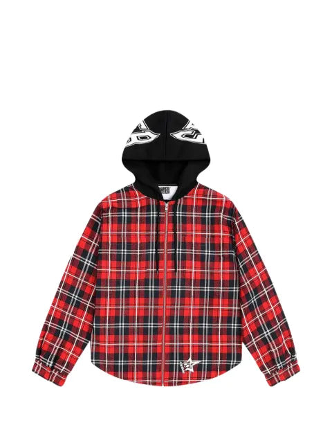 SP5DER zip-up shirt jacket