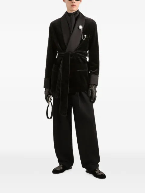 Dolce & Gabbana velvet Sicilia light jacket