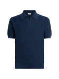 ETRO knit cotton polo shirt with braided stitch