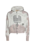 SEKRIT distressed tie-dye hoodie