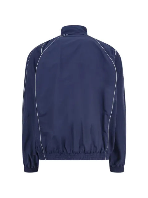 Balenciaga logo-print piped-trim track jacket