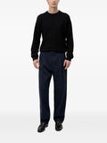 HUGO waffle-knit crew-neck sweater