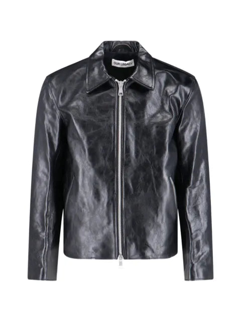 OUR LEGACY zip-up leather jacket