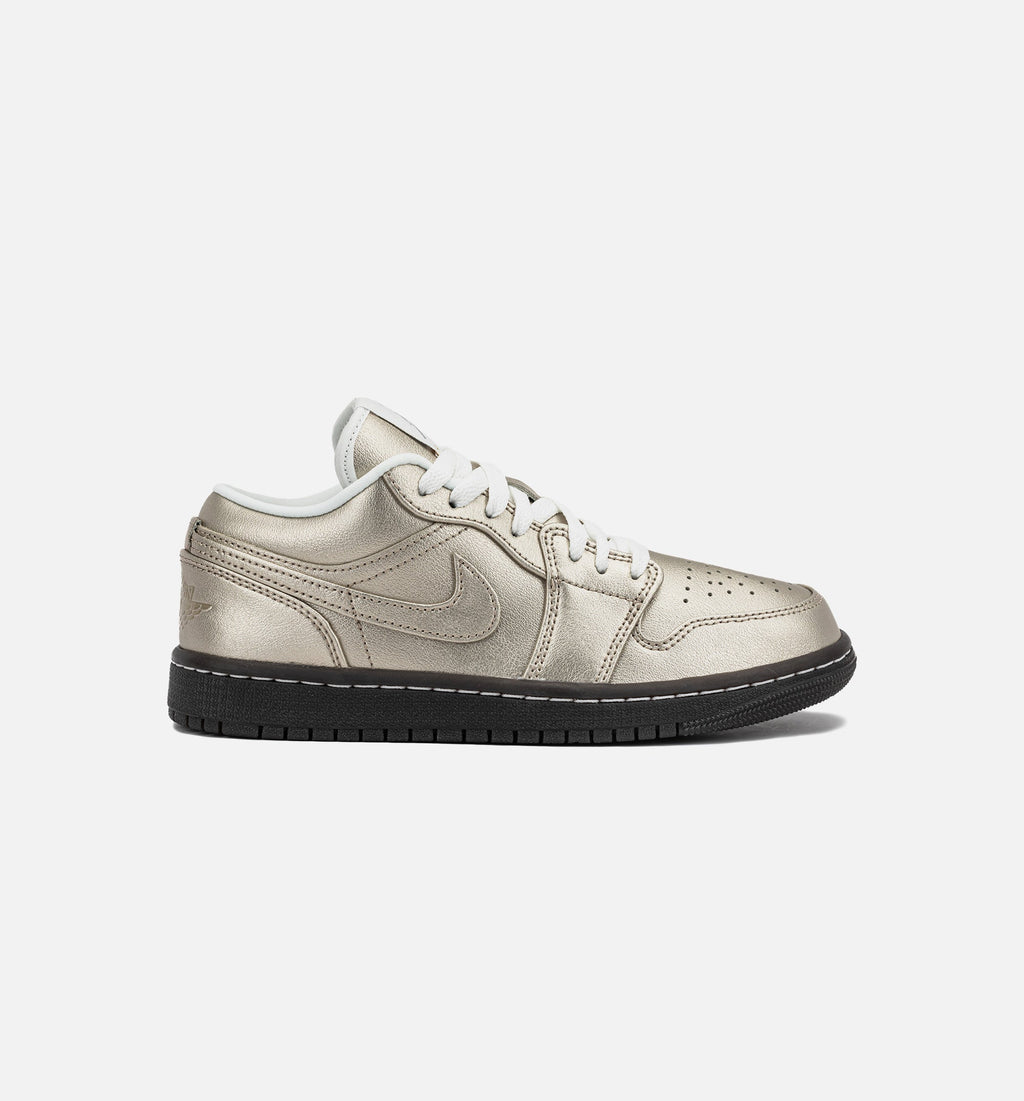Air Jordan 1 Low SE Metallic Zinc Women's Lifestyle Shoes - Metallic Zinc/Summit White/Velvet Brown/Metallic Zinc