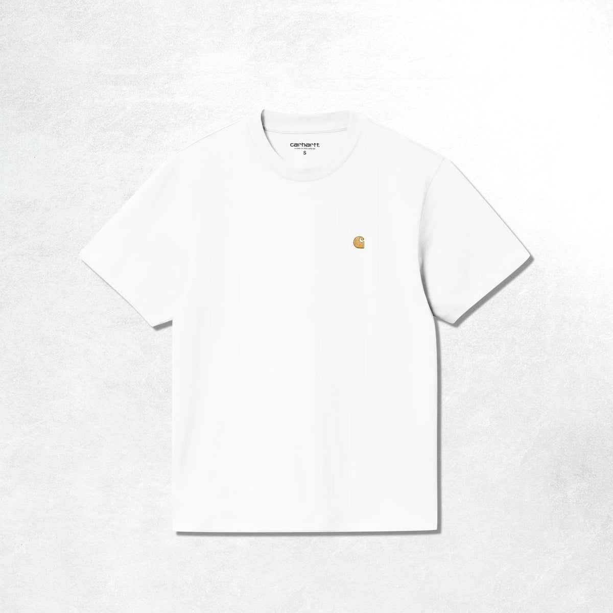 Carhartt WIP S/S Chase T-Shirt : White / Gold