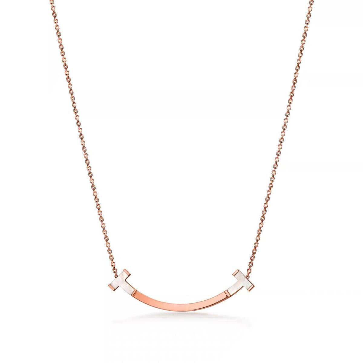 Tiffany Style Smile 18K Gold-Plated Necklace