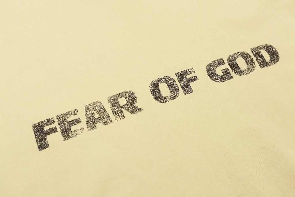 Fear of God Cream Front & Back Graphic T-Shirt