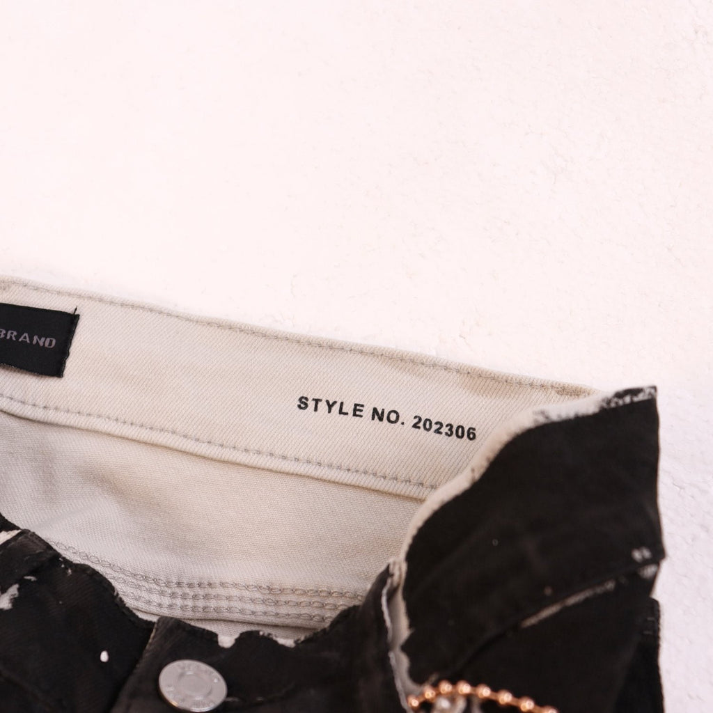 Purple Brand Distressed Graphic Jeans