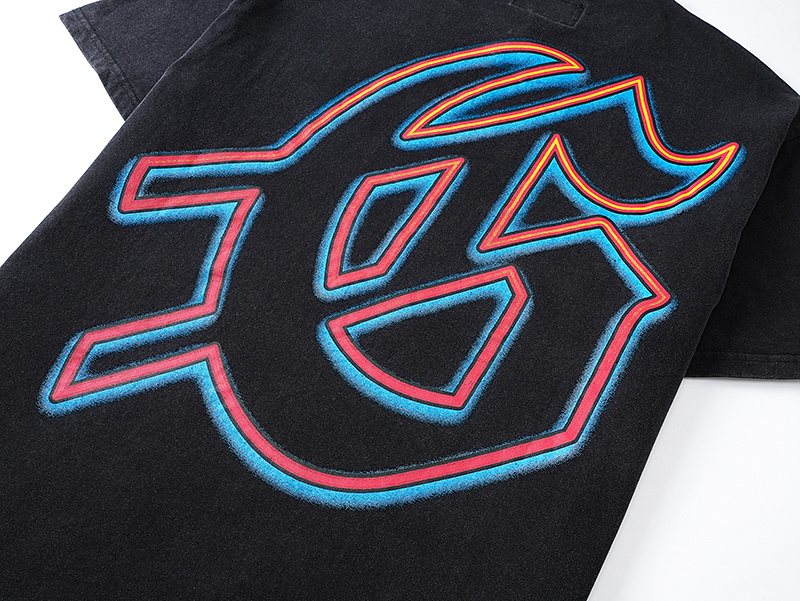 Godspeed Washed Black Skull Racing Graphic T-Shirt
