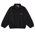 Essentials Black Half-Zip Windbreaker Jacket