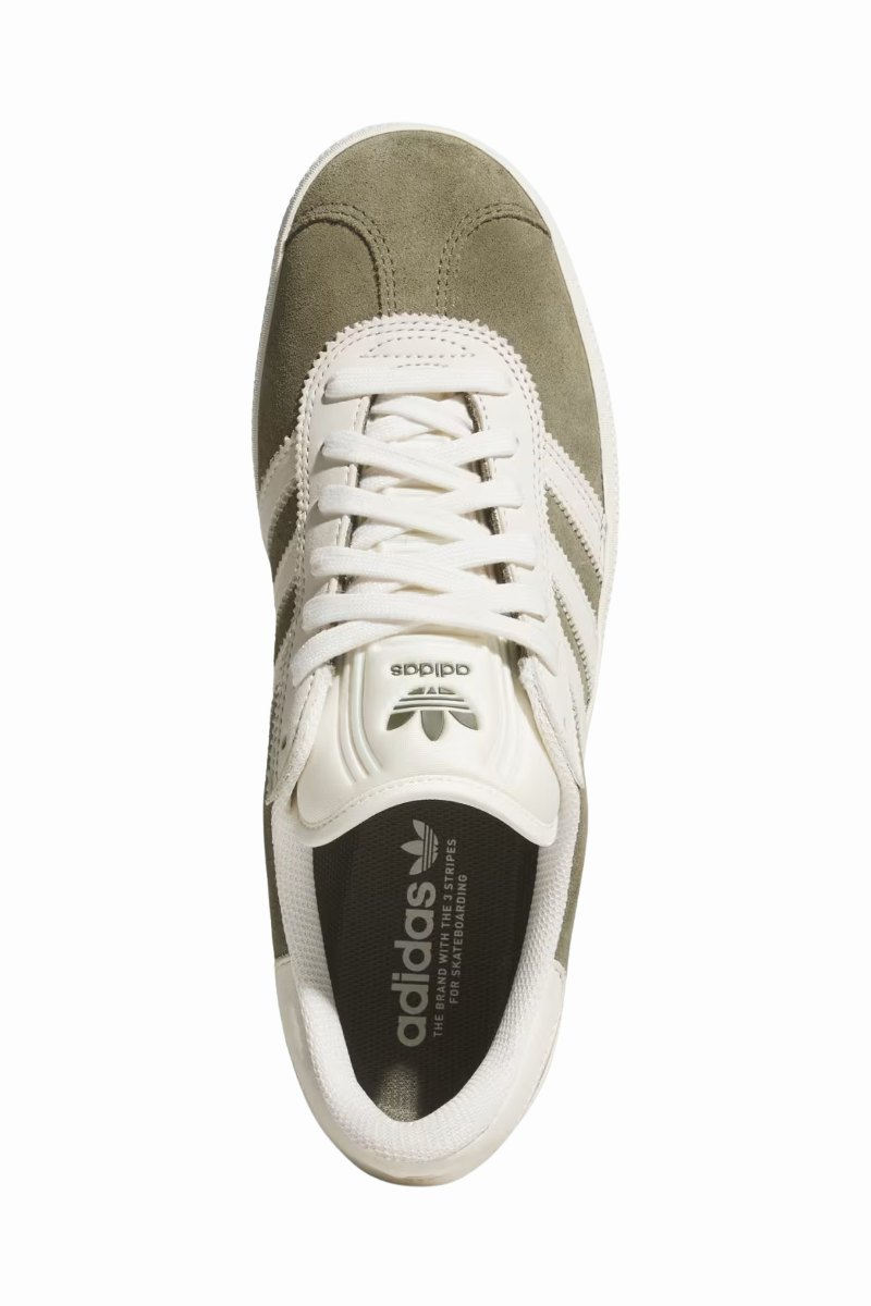 ADIDAS SKATEBOARDING GAZELLE ADV Olive / White