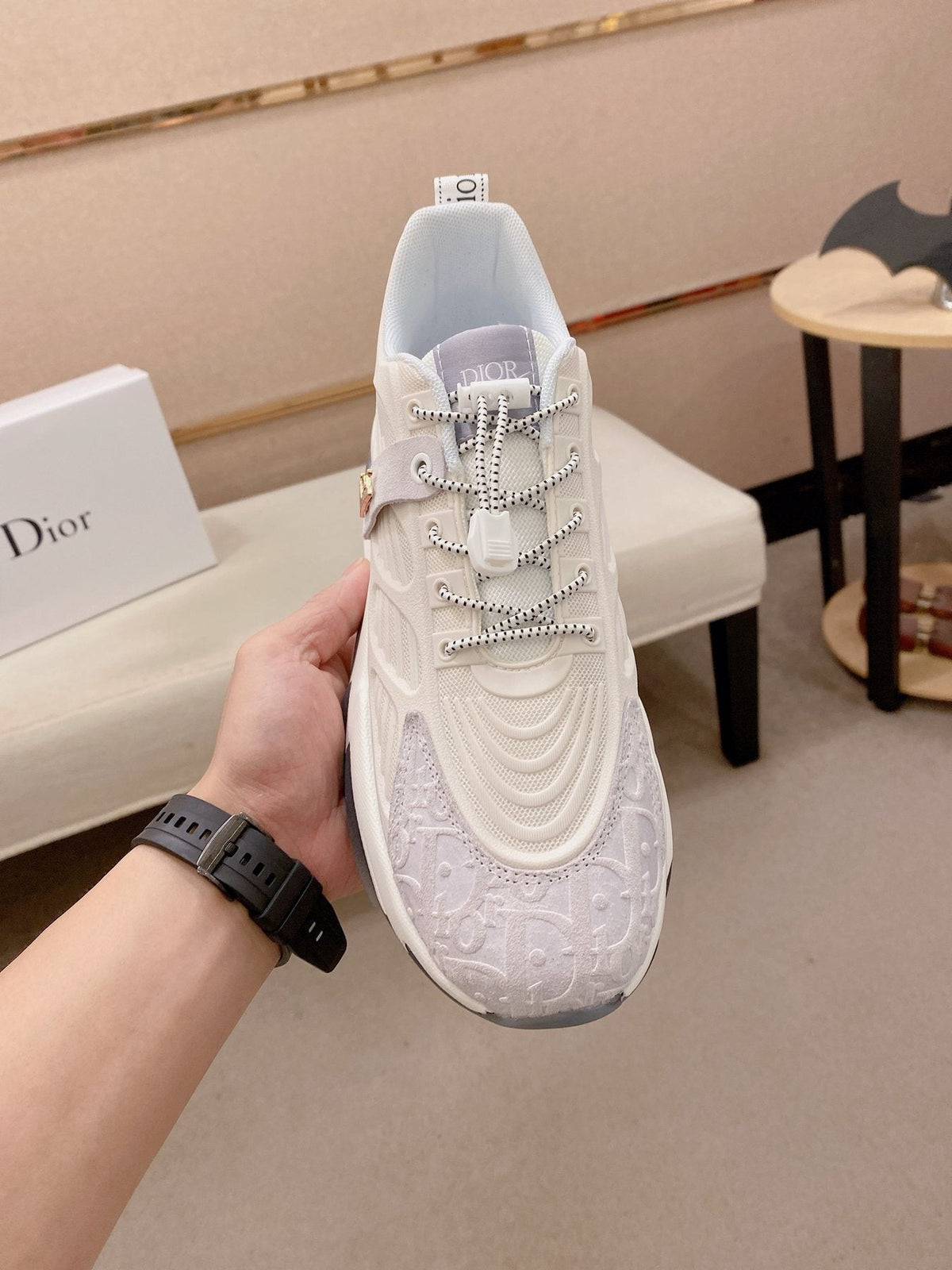 Dior Men's Sculpted Sole Lace-Up Sneakers