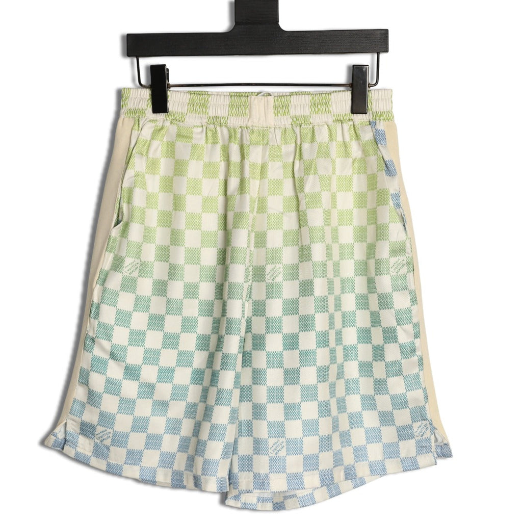 Louis Vuitton Gradient Checkerboard Shorts - Mint Grey